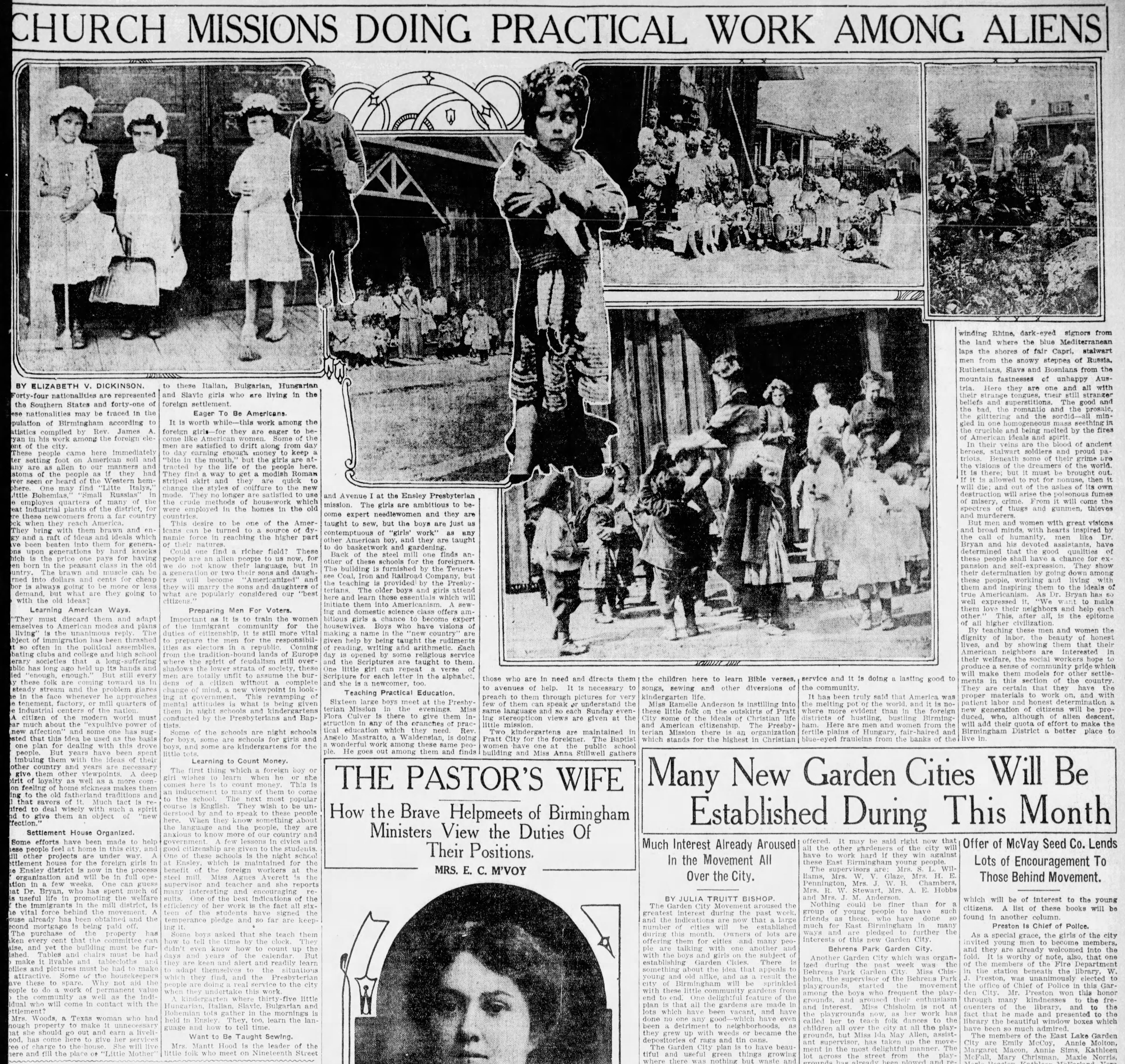 Church Missions Doing Practical Work Among Aliens